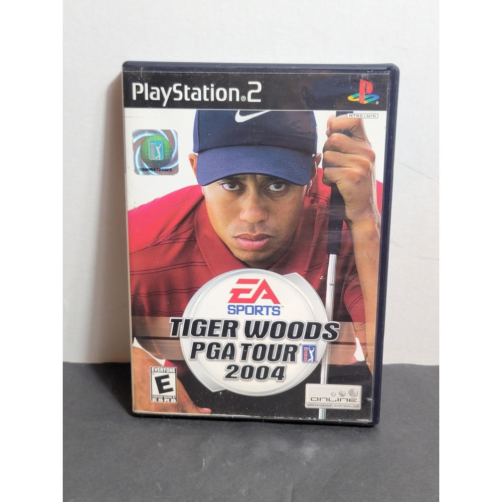 Tiger Woods PGA Tour 2004 PlayStation 2 PS2 Golf Video Game Complete Tested
